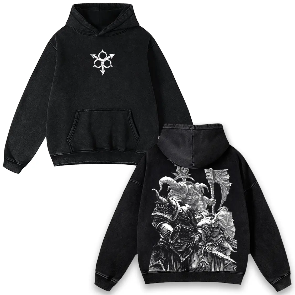 Warhammer 40K Death Guard Graphic Tee Heavyweight Vintage Grunge Shirt, Nurgle Gamer Apparel, Hoodie Sweatshirt Tank Top Menswear Trendy