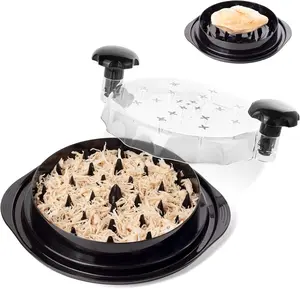 Chicken Shredder, Chicken Breast Shredding Tool Twist with Transparent Cover, Meat Shredder,  Easy Cleaning, Anti-slip, Heat Resistant, BPA Free