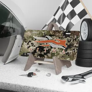 Sitka Camo Vanity Plate With Subalpine Camouflage Logo Sitka Camouflage Logo Custom Plate