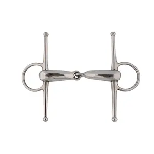 212 MAIN Stainless Steel Jointed Full Cheek Hollow Mouth Jacks Bit, 180mm Length