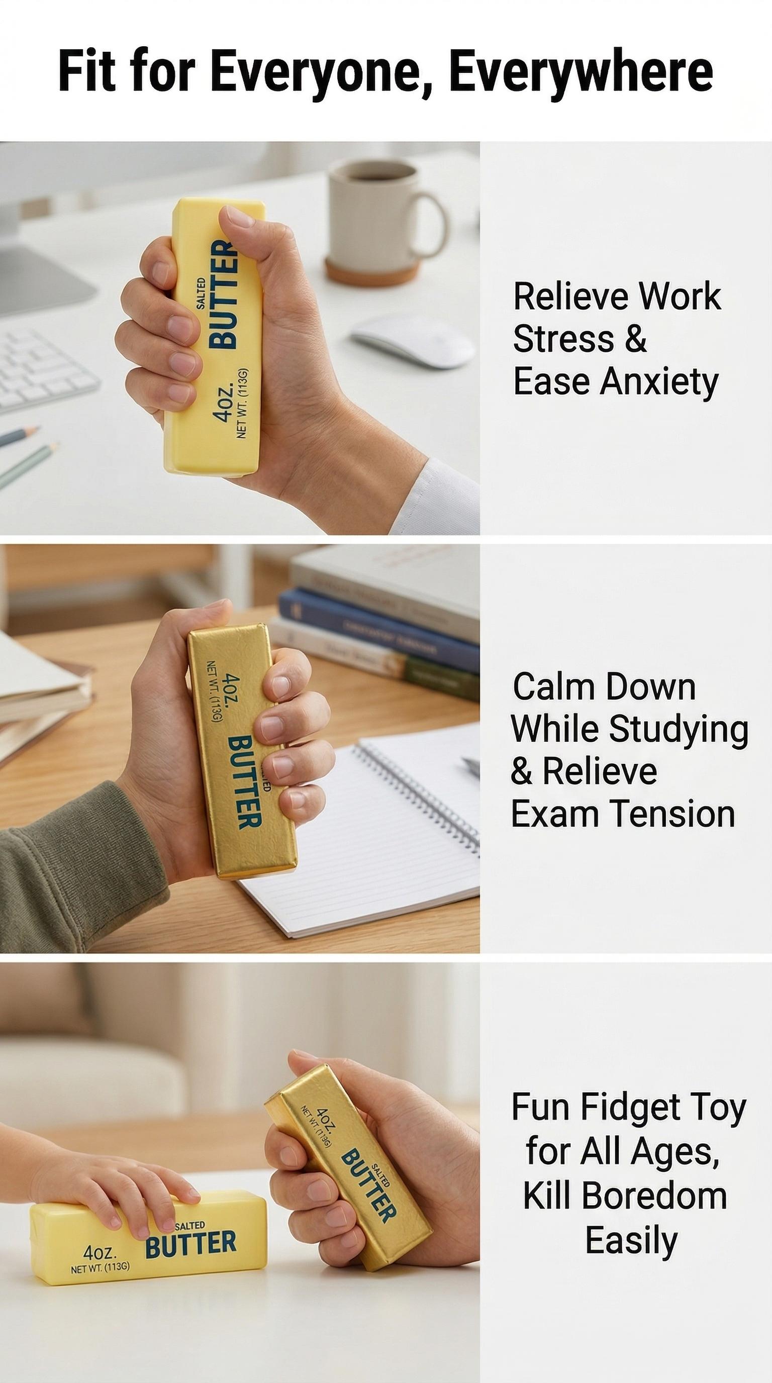 Midou Slow Rising Dumpling Squishy Butter Squeeze Toy Pack Sensory Stress Relief Squishies Soft & Stretchy Fidget Toys for Anxiety Relief Party Favors (Dumpling Squishy Butter)