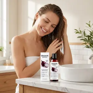 Red Onion Hair Care Shampoo with Rosemary Oil,Onion & Cinnamon Extracts,Cleanses Scalp,Smooths Hair,Reduces Hair Loss,Anti Thinning Shampoo,100ML/3.38FL.OZ