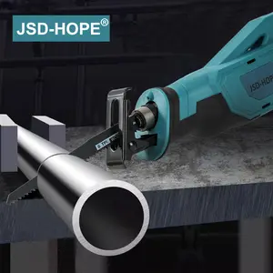Reciprocating Saw 21V Brushless Power Cordless Reciprocating Saw, Tool-free Blade Change 4 Saw Blades Portable Reciprocating Saw for Wood PVC Cutting