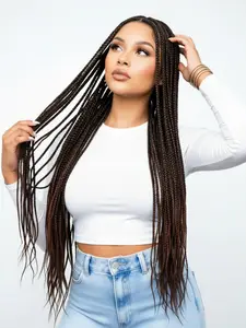 Women's Synthetic Box Braid Wig, Full Lace African Braid Wig, Stylish Cornrow Headband Wig for Versatile Styling, Ideal for Daily Wear