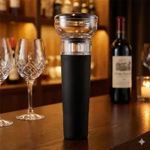 Reusable Wine Bottle Stopper, Leak-Proof Seal Preserves Freshness, Portable Wine Saver for Home Bar Party Kitchen, Wine Accessory Tool, Home Bar Accessories