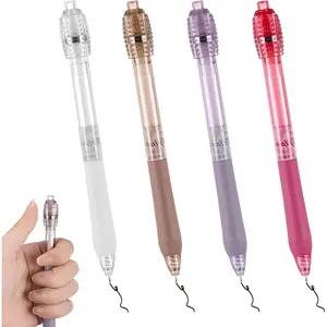 4 count Fidget Rotating Gel Pens,   Pen 0.5mm Fine Point Black Ink Ballpoint Pen Rotating Gel Pens Quick Dry Fine Point Smooth Writing Ballpoint Pen for Writing Drawing School Office