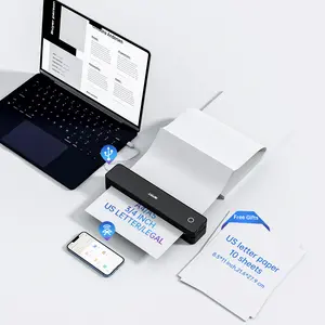 iDPRT Inkless Portable Printers Wireless for Travel, MT610 Pro Bluetooth Thermal Printer Compatible with Phone & Laptop,Support 8.5'' x 11'' US Letter & A4, Inkless Mobile Printer for Office, Home, School Wifi