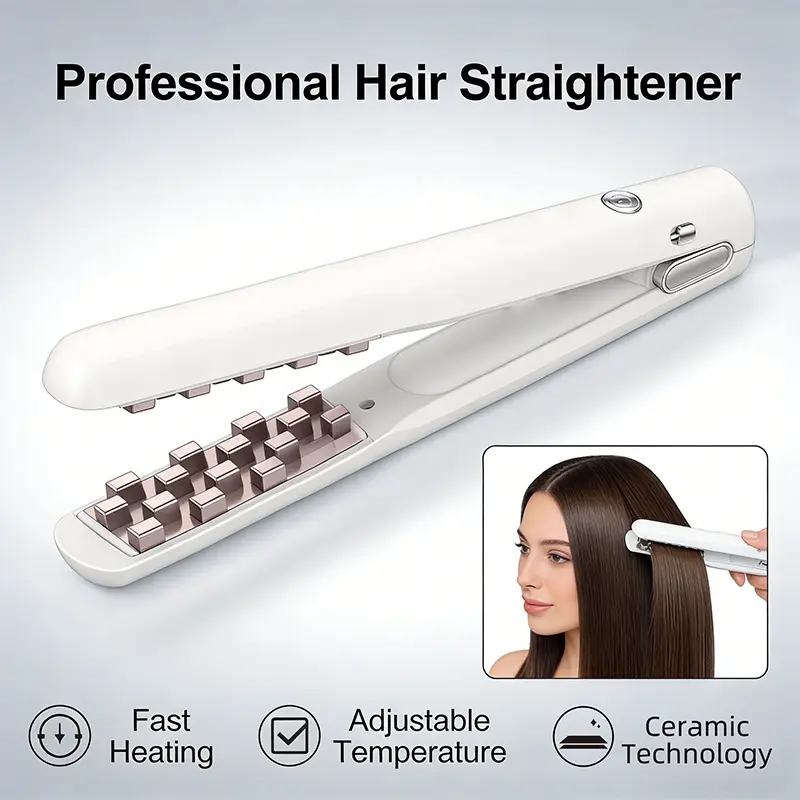 Wireless straight hair clip, suitable for both men and women, portable travel, multifunctional-can be used for curly hair and straight hair; Mini hairpins are ideal for giving gifts. Outdoor sports