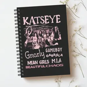 Katseye Themed Coil Notebook, Vintage American Style Meets Millennial Girl Crush, Practical Fan Gift, Unique Design Notebook