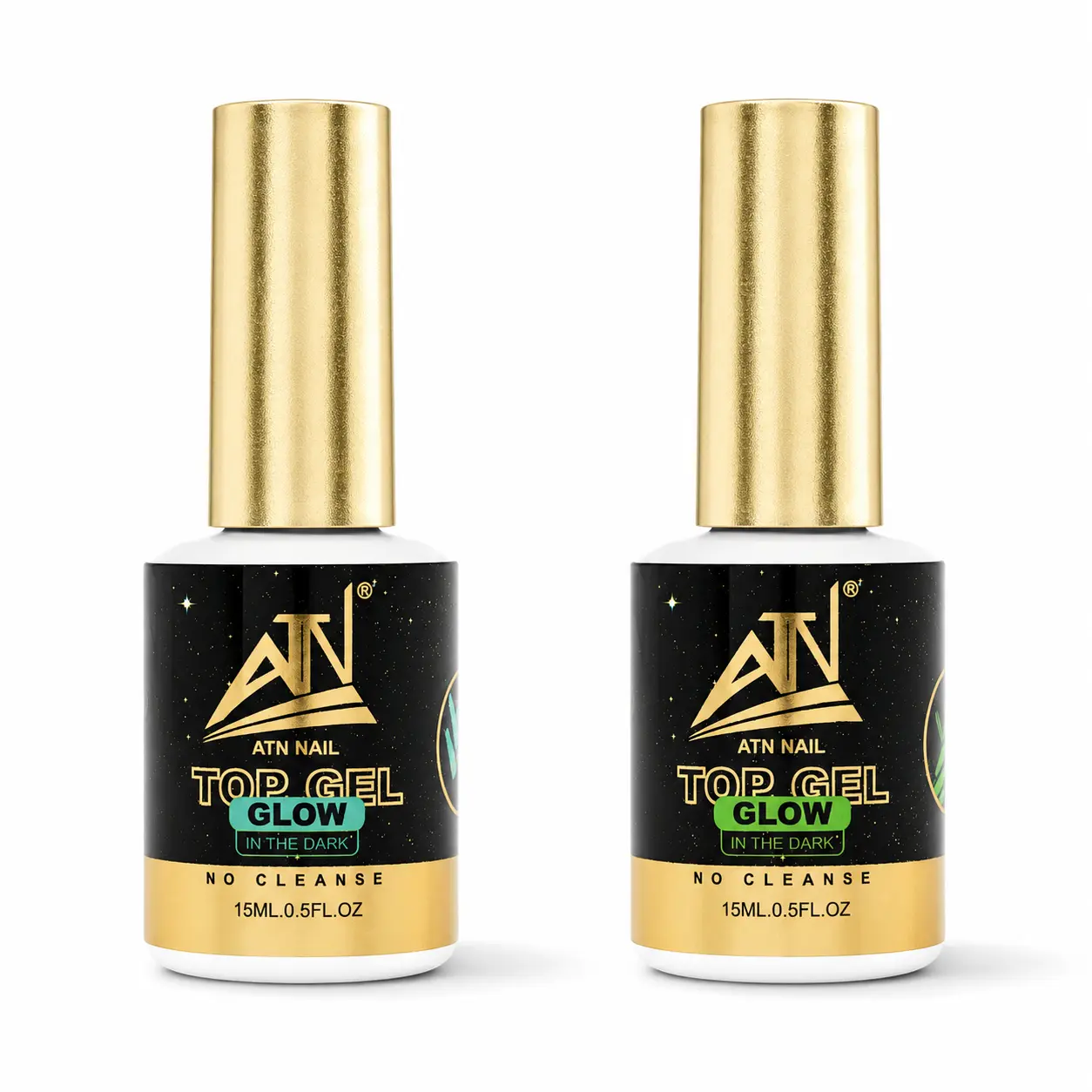 Glow in the Dark Gel Top Coat, 15ml UV/LED Cured Nail Polish Finish for Dip Powder & Polygel Manicures, Green or Blue Glow Shades, Manicure, Gel Nails At Home, Cosmetic