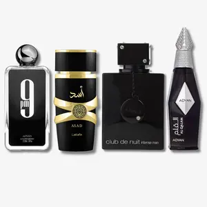Macho Alfa Bundle: Afnan 9 PM + Armaf Club De Nuit Intese Man + Adyan Al Qalam Legacy + Lattafa Asad