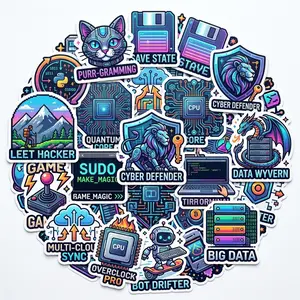 20pcs Computer Stickers Pack for Personalization and Decoration Ideal for Customizing Your Devices Enhance Your Tech Look