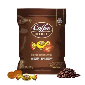 Coffee Delight Hard Candy, Coffee-Flavored Candy, 100 Count, 4.7oz Bag (Pack of 1)