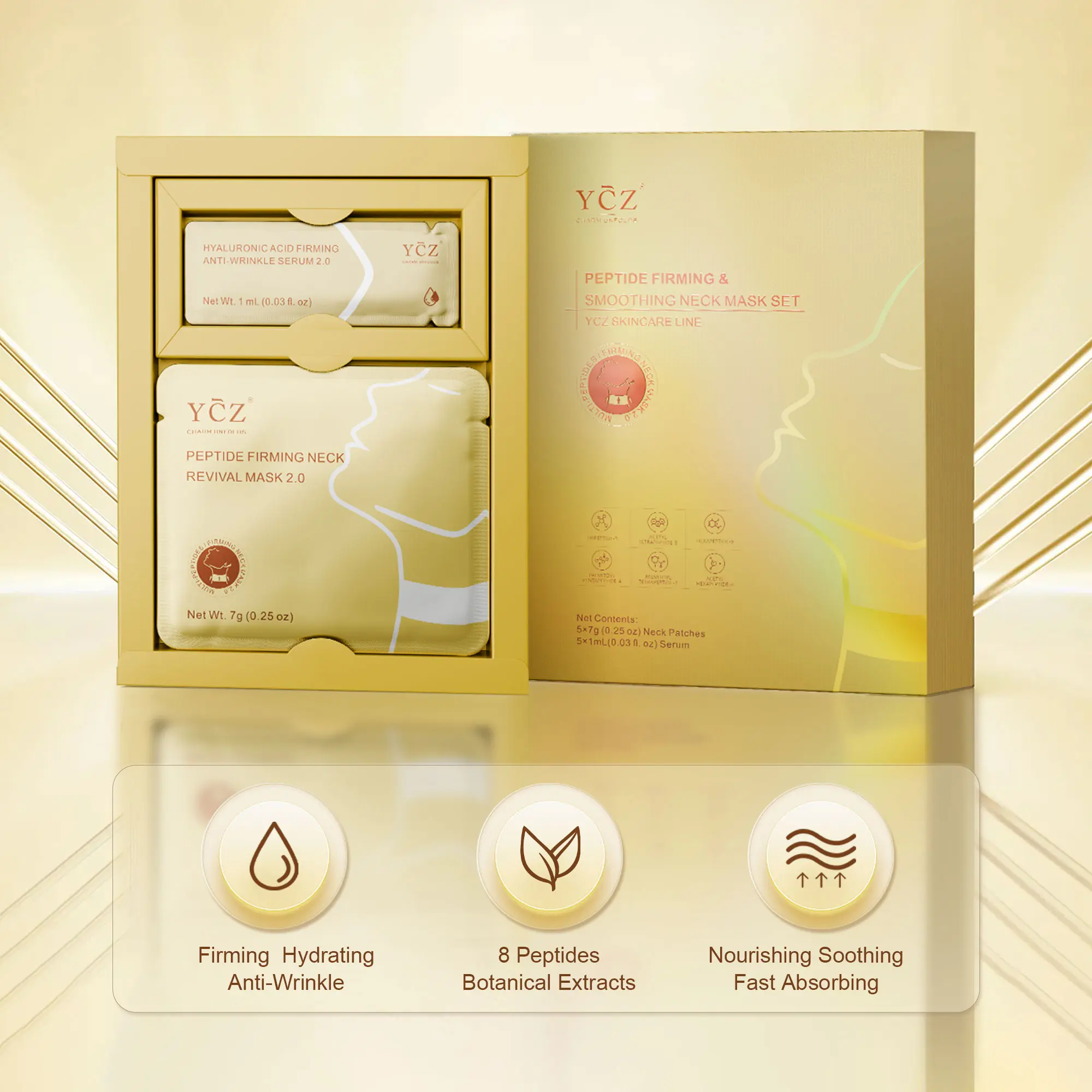 YCZ] Affordable Firming Eye & Neck Care Set | Includes 4 BEST