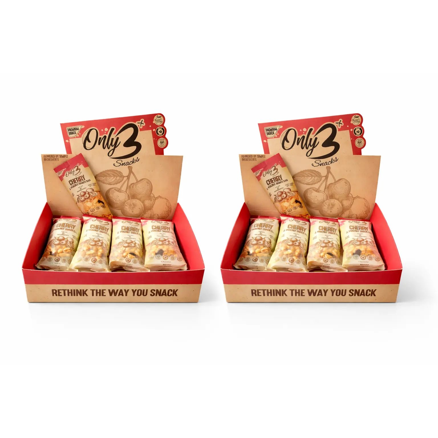 Cherry & Walnut Nut Snack Bar Bundle  - 12-Pack