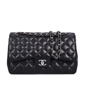 Pre-owned CHANEL Calfskin Crossbody Bags Classic Flap Black 70609151
