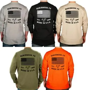 Benchmark FR Flagship T-Shirt -  USA Pride Graphic, Men's Pullover Sweatshirt, Unisex Hoodie, Durable  with Bold Statement