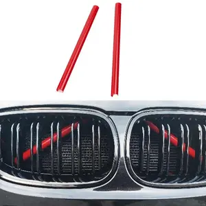 PVC Car Front Grille Insert Trim Strip Cover, Auto Sports Styling Accessories, Decoration Compatible with BMW 1 2 3 4 5 6 7 X1 X2 Series F20 F21 F22 F23 F30 F31 F32 F33 F44 F45 F46 F10