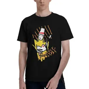Men's Bucketheads Print fashion Casual T-shirt fit Knit Fabric Machine Washable