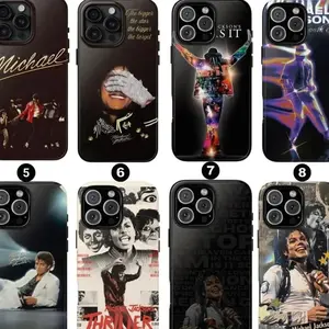 Michael Jackson Iconic Date Tribute Retro Phone Case, Compatible with iPhone X, 11, 12, 13, 14, 15, 16, 17 & more