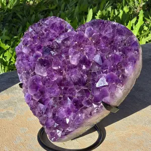 9.9 kg - Natural Amethyst Cluster Heart Healing Crystals for Personalized Wellness & Healing Sessions