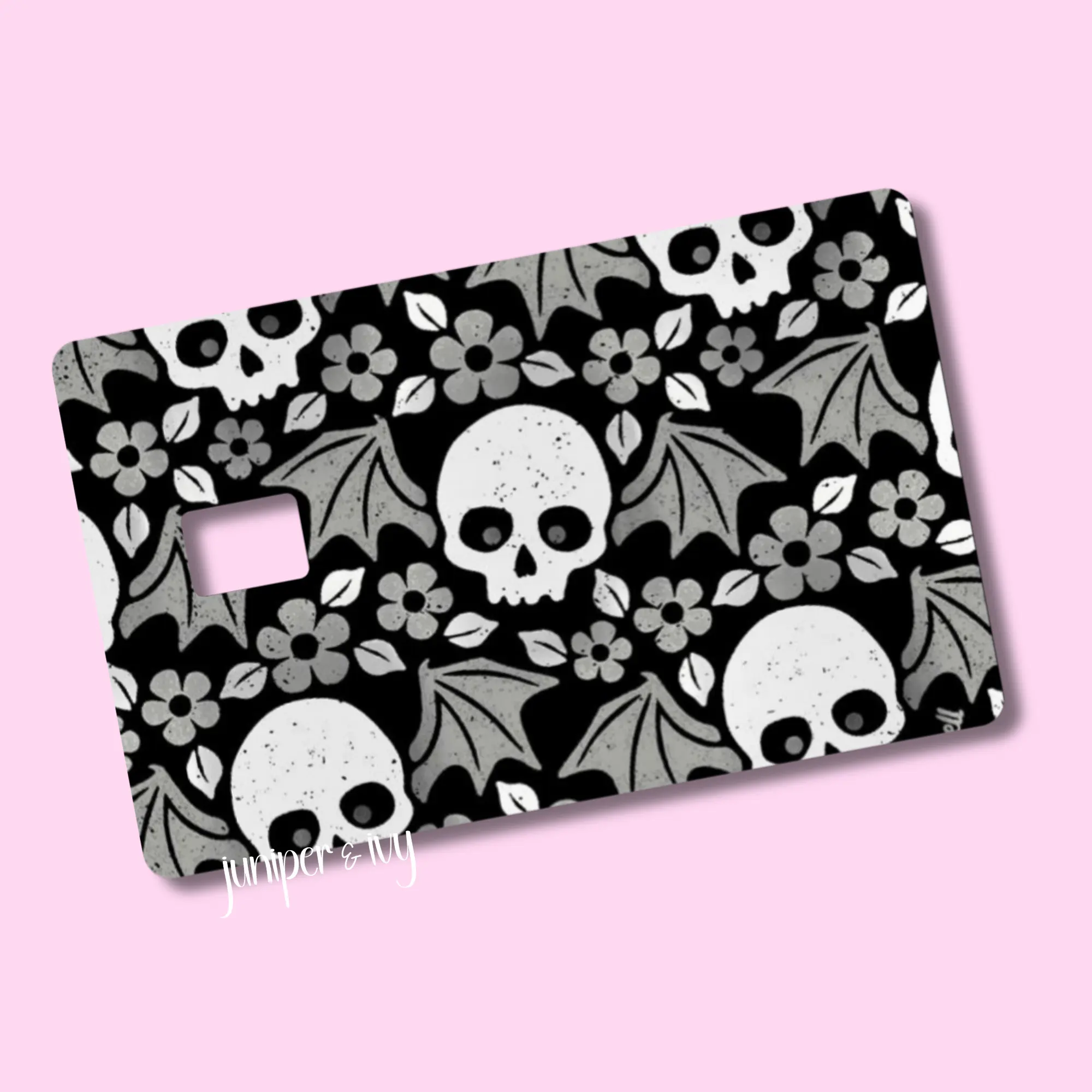 Winged skulls credit card skin Winged skulls credit card skin