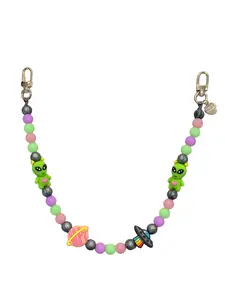 Gold Blush Silicone Bag Chain – Silicone Beaded Bag Chain