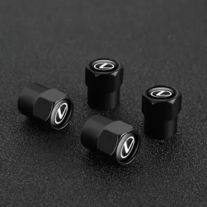 4Pcs Metal Alloy Car Wheel Tire Valve Caps Dustproof Stem Cover for Lexus ES300 RX330 RX300 GS300 IS250 IS200 CT200h IS300 NX RX LX GX GS