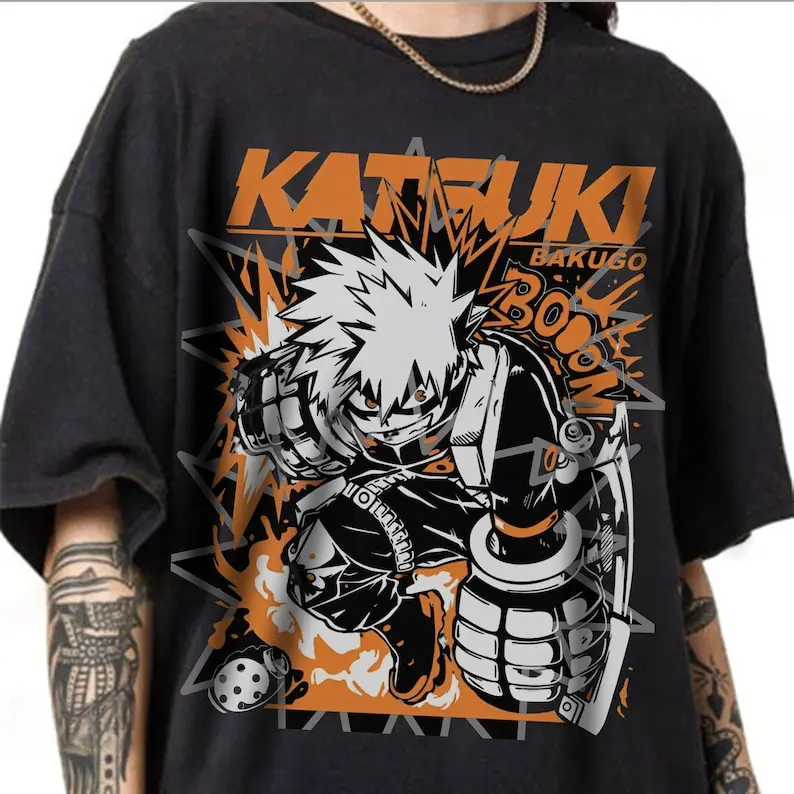 Bakugo Katsuki My Hero Academia Anime Shirt, Japan Shirt, Special Shirt, Lovers Shirt, Anime Gift, Anime Vintage Special
