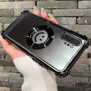 Note 10 Plus Impact Resistant PC Phone Holder Case Compatible With for Samsung Galaxy Note 10 Plus Lucky Smile Face Case Cover for Popular