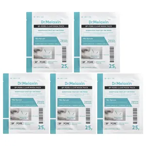 Dr.Melaxin Pore Clear Beauty Mask Pack, 5 Sheets, 0.88 oz (25 g) Each