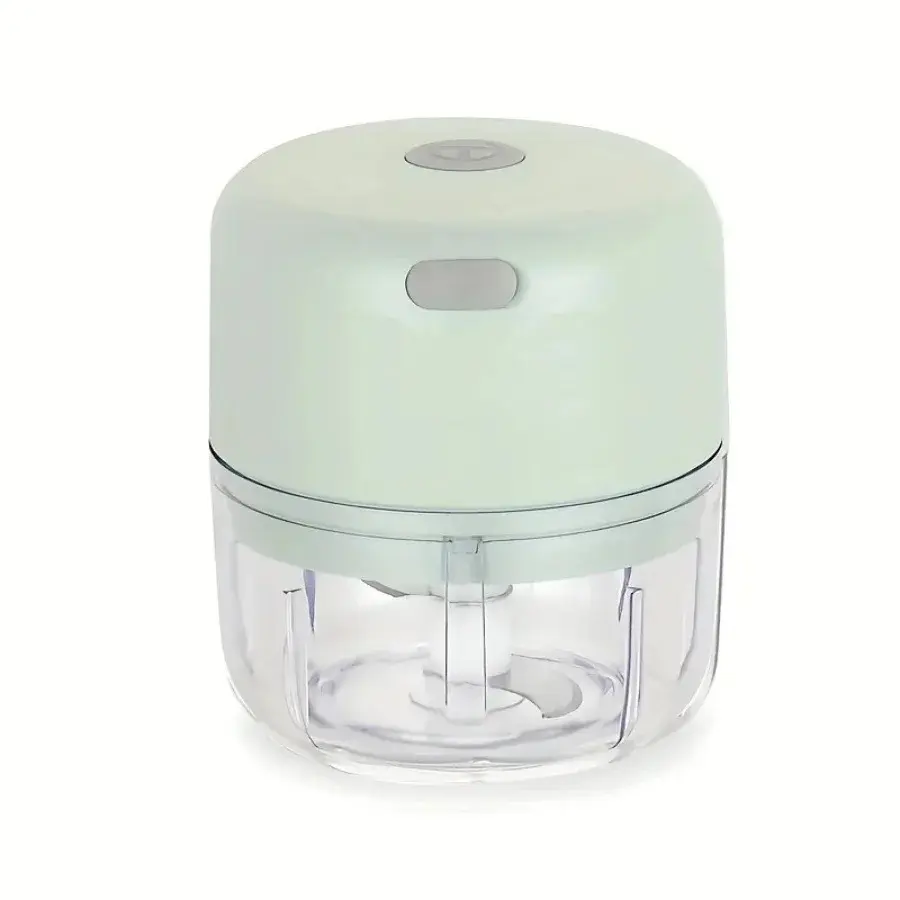 Portable Cordless Compact Space-Saving Food-Safe Stainless Steel Electric Food Shredder - USB Charging Rechargeable Lithium Battery Kitchen Supply, Fast-Chopping Mini Grinder for RV/Dorm Use, No Tangled Cords