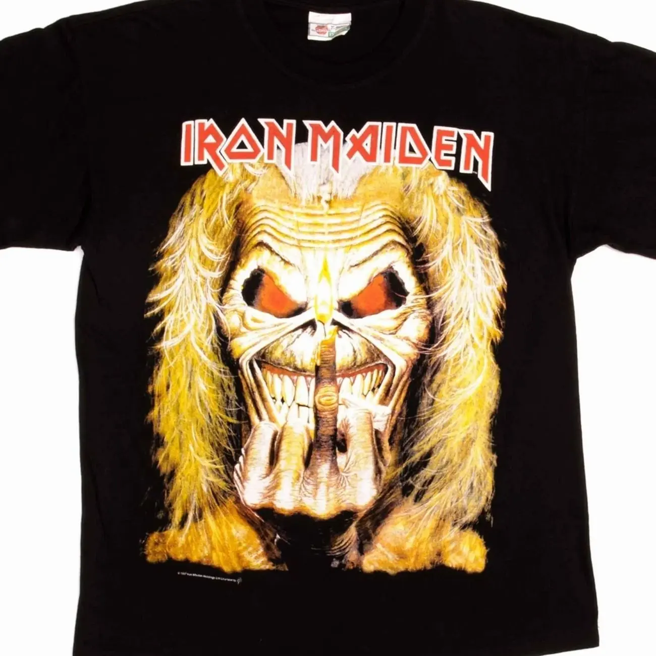VINTAGE IRON MAIDEN LIVE AFTER DEATH TEE SHIRT 1997 SIZE MEDIUM MADE IN USA FTP