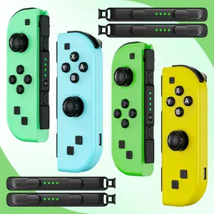 Wireless Joypad L/R Controller for Nintendo Switch Green/Yellow Ergonomic Dual Vibration Motion Bluetooth Console Game Controllers summerwins,summerwins
