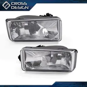 CROSSDESIGN Fit For Chevy 2007-14 Silverado Tahoe Suburban Avalanche Bumper Clear Fog Lights