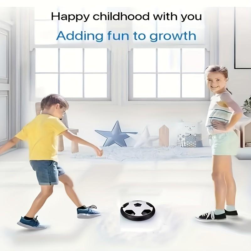 Floating Soccer Ball with LED Light for Indoor and Outdoor Fun, Interactive Gift for Kids, Requires 3 Aa Batteries, Lightweight Design