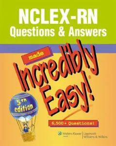 USED Book - NCLEX-RN Questions & Answers Made Incredibly Easy! (Paperback) - english