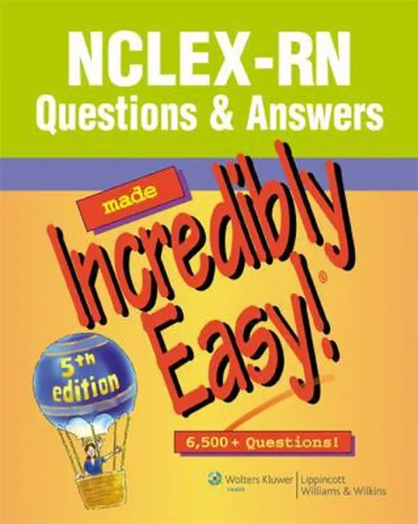 USED Book - NCLEX-RN Questions & Answers Made Incredibly Easy! (Paperback) - english