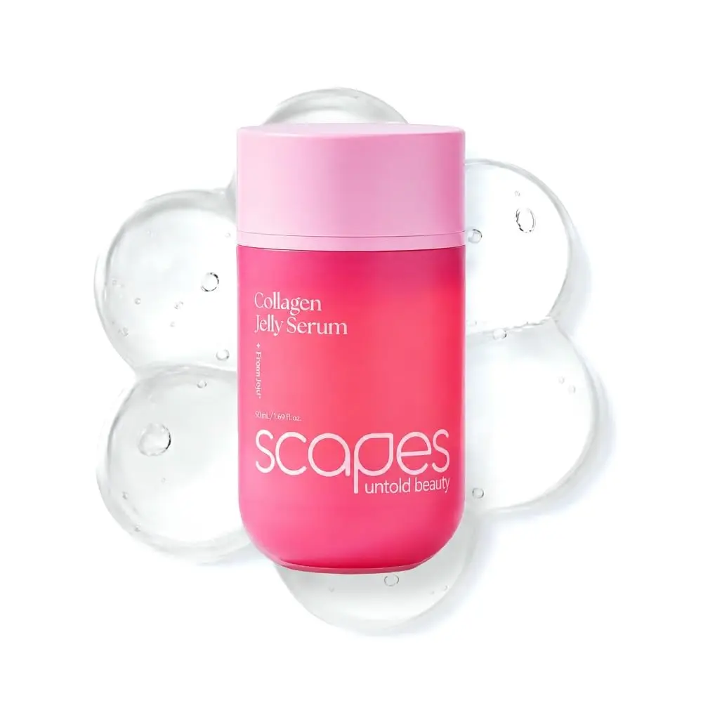 SCAPES UNTOLD BEAUTY Collagen Jelly Serum | Lightweight Cooling Jelly Serum for Dewy, Plump-Looking Skin | Hydrating Glow Care with Collagen & Peptides | Korean Skin Care 50ml / 1.69 fl oz