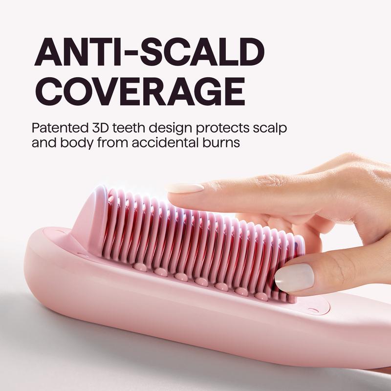 Wavytalk Steamline Pro Steam Hair Straightener Brush Hair Straightening Comb with Scrunchie and Glove Wavytalk Steamline Pro Steam Hair Straightener Brush Hair Straightening Comb with Scrunchie and Glove