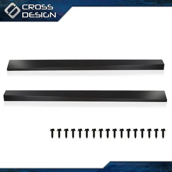 CROSSDESIGN Metal Rocker Panel Cover Kit - 1 Set Automotive Chrome Trim, Car Decoration, Fits 1993-2011 Ford Ranger (Extended Cab) Cars Accessories, Vehicle Exterior Trim