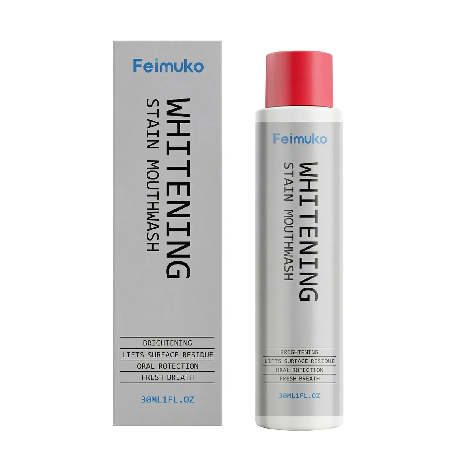 Brightening Gentle Oral Mouthwash - Daily Stain Removal, Odor Elimination, Comfortable Long-Lasting Refreshing Scent
