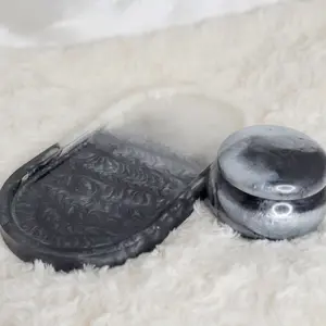 Black and White Trinket Tray Set