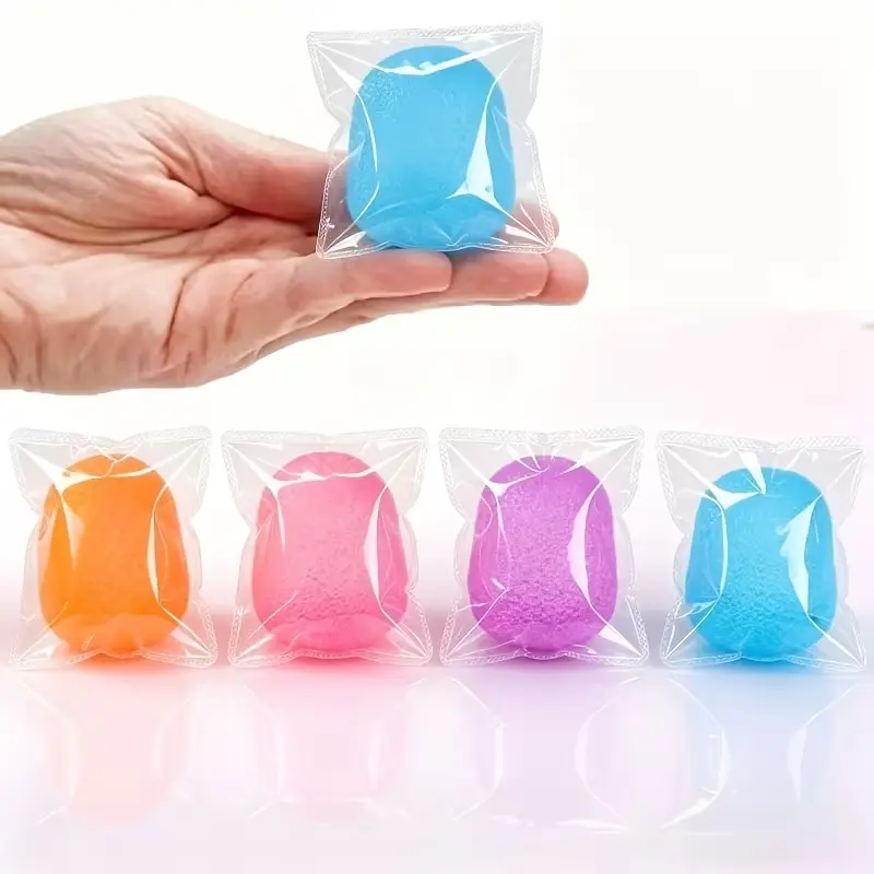Candy Shape Transparent Maltose Soft Stress Balls Toy - Soft Stretchy Squeeze, Oddly Satisfying Squishy Sensory Play, Calming Slow Rebound for Neurodivergent Kids, ADHD Parenting Tool, Holiday Gift