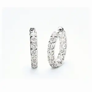 Halo Hoops White Gold