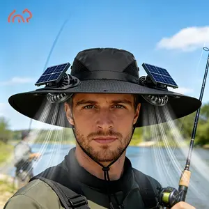 Solar Fan Sunshade Hat for Outdoor Work & Sports, Solar Powered Hat, Solar Charging Hat, USB Rechargeable, Lightweight, Sweat-Wicking, Breathable, 4 Styles Available