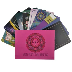 Aries Zodiac Oracle Card Buffet Reading — Personalized 10-Card Spread, 10 Intuitively Drawn Oracle Cards with Meanings on Them