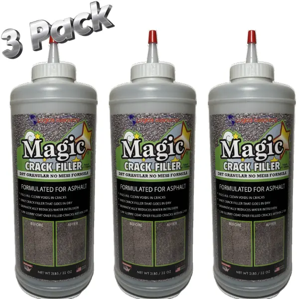 3 Pack Asphalt Magic Crack Filler - High-Performance Filler for Driveways, Parking Lots, and Roads!! 3 Pack Asphalt Magic Crack Filler - High-Performance Filler for Driveways, Parking Lots, and Roads!!