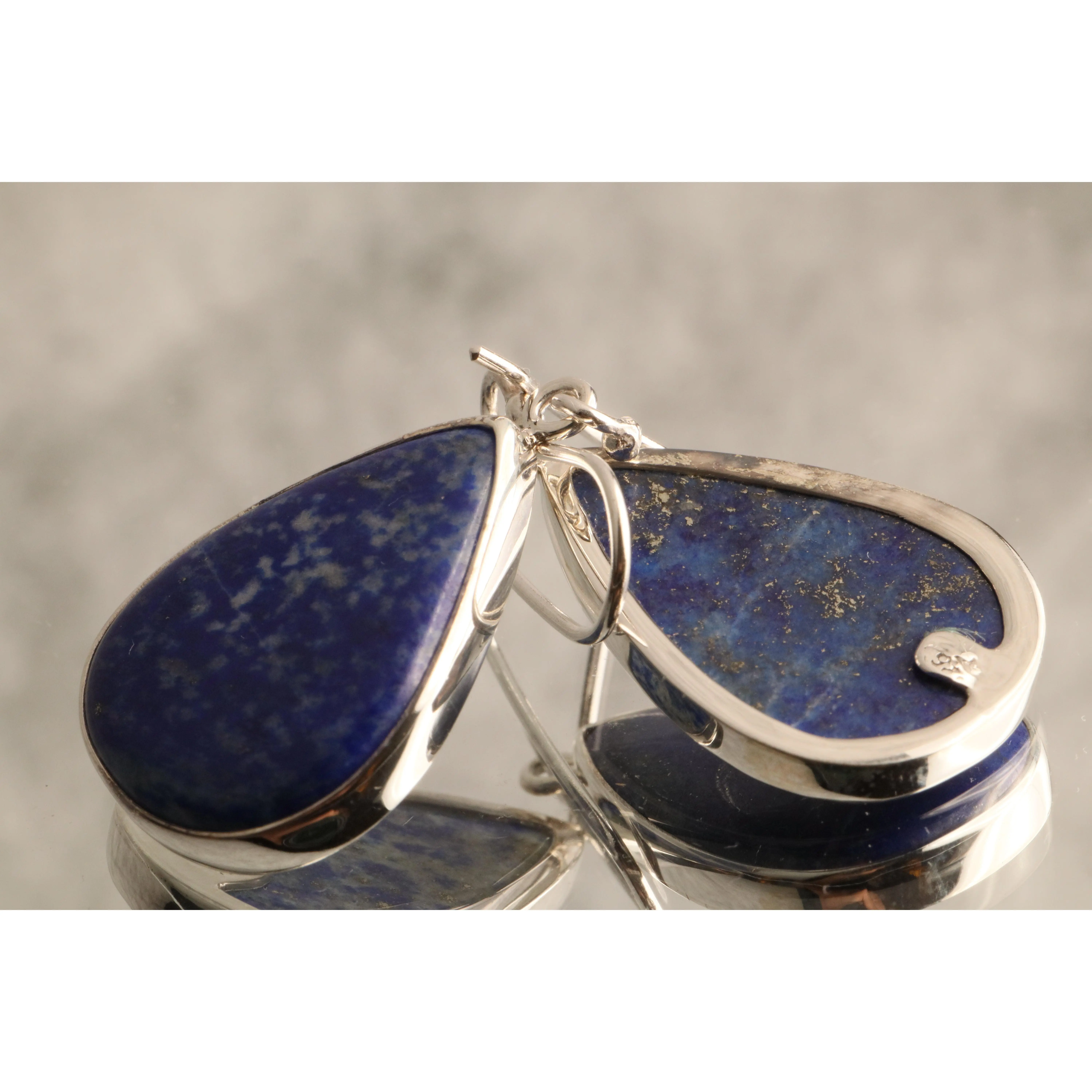Wisdom of the Ages - Lapis Lazuli 925 Silver Dangle Earrings