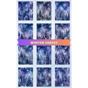 "Winter Forest" Decorative Diamond Painting Release Paper